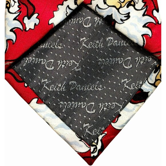 VTG Santa Claus Neck Tie Keith Daniels Christmas Holiday Party Whimsical Novelty - Picture 4 of 6